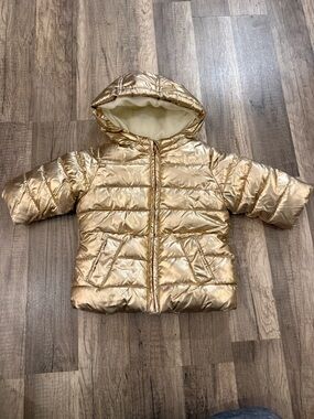 Gymboree Rose Gold Shimmer Puffer Jacket